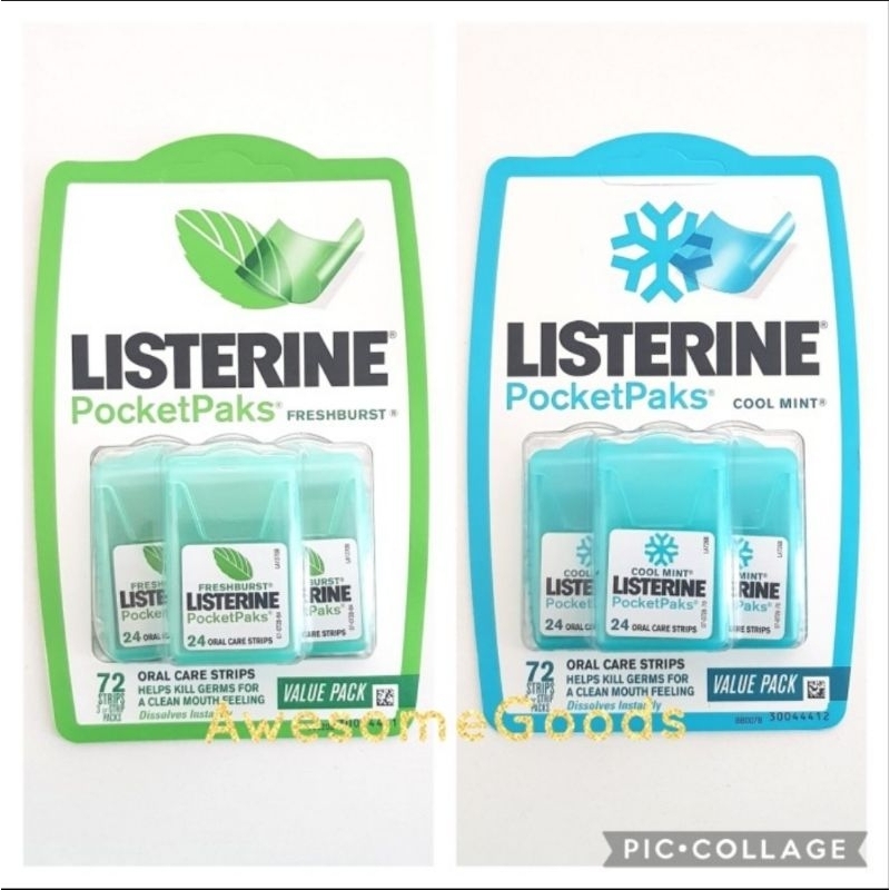 Jual Listerine PocketPaks 72 Oral Care Strips | Shopee Indonesia