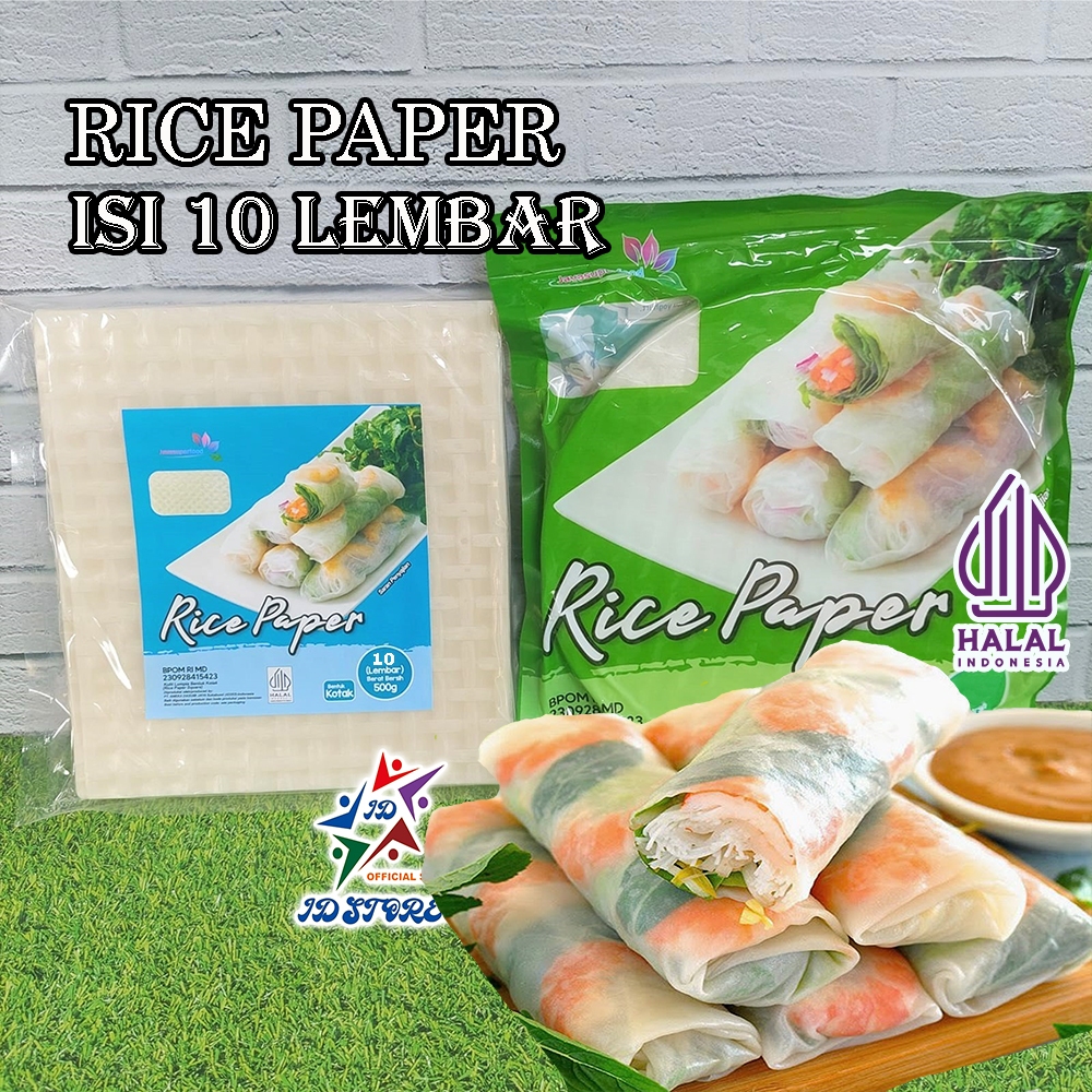 Jual Halal Rice Papers 10 Lembar Kulit Lumpia Rice Papers Java