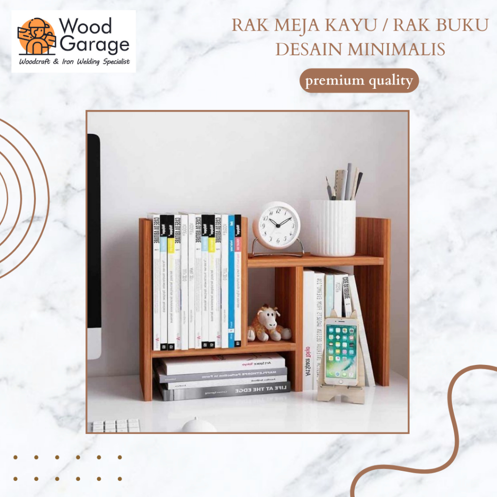 Jual Rak meja kayu / rak buku serbaguna desain minimalis | Shopee Indonesia
