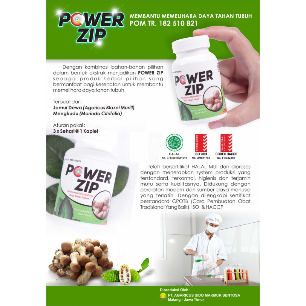 Jual POWER ZIP Original Isi 30 Dan 60 Tablet Obat Penyakit Kronis Asam ...