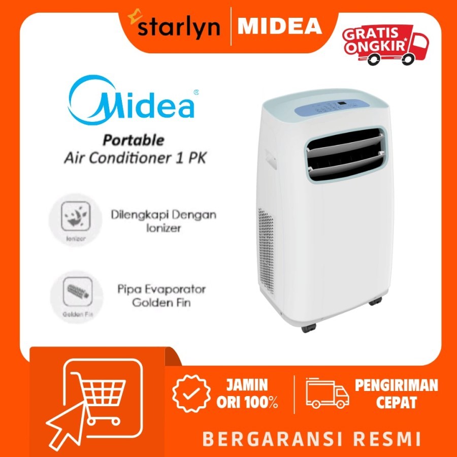 Jual Midea AC Portable 1 PK MPF2-09CRN1 Self-Diagnosis And Auto ...