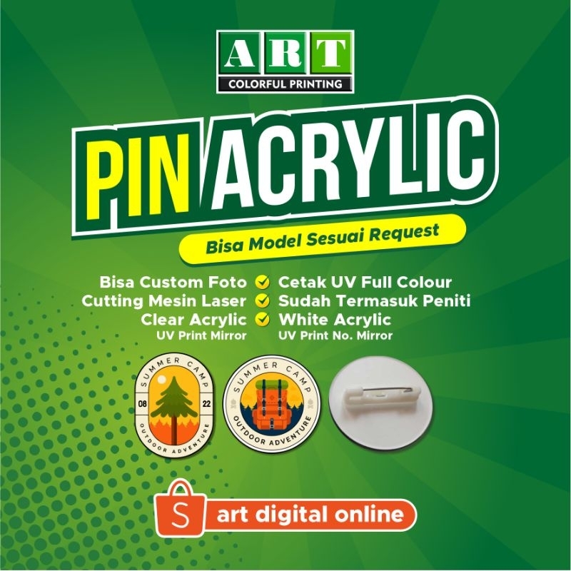 Jual Pin Custom Acrylic | Shopee Indonesia