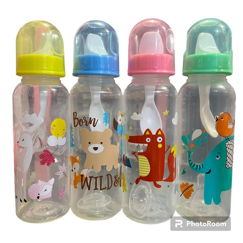 Jual Botol susu bayi smile bear / botol sendok / milk baby bottle 3 in ...