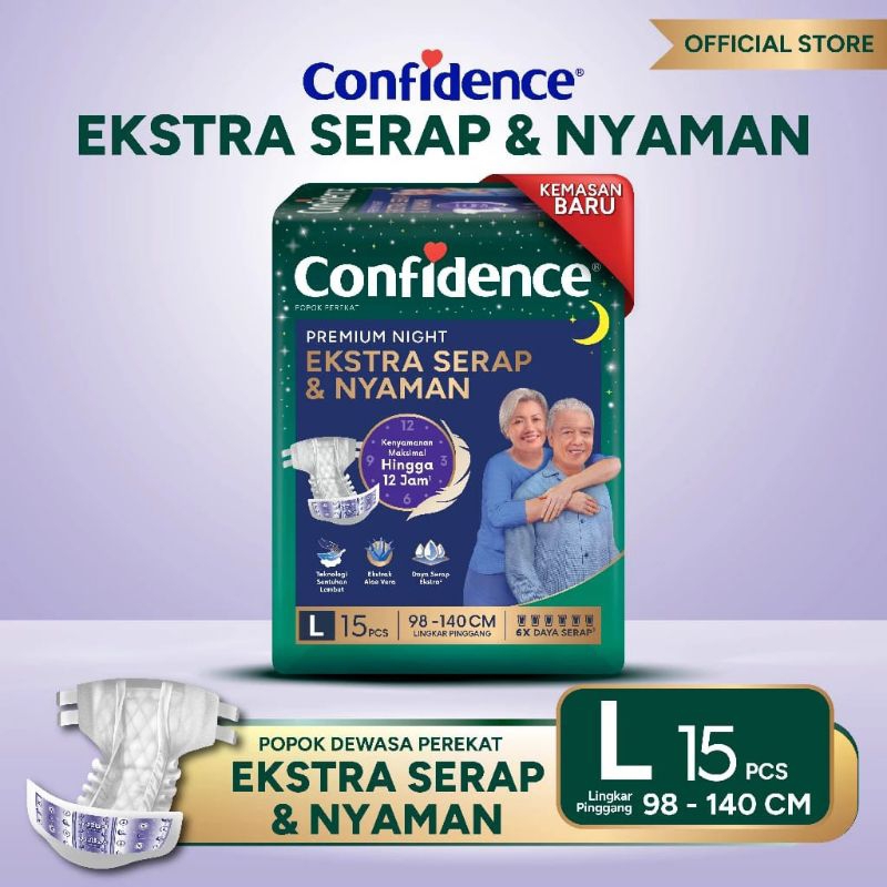 Jual Confidence Premium Night M15 L15 Xl15 Perekat Shopee Indonesia