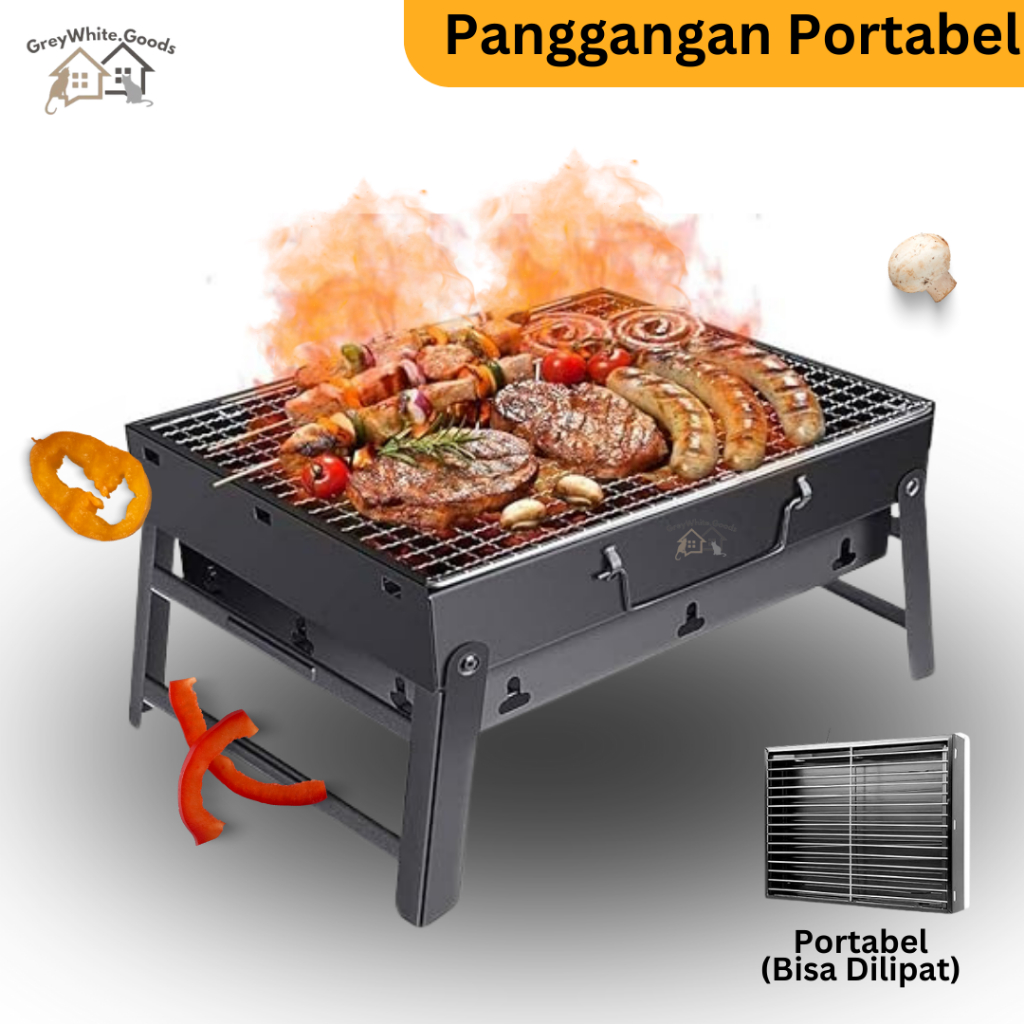 Jual Alat Panggang Portable Pemanggang Portabel Lipat Grill Bbq Meja