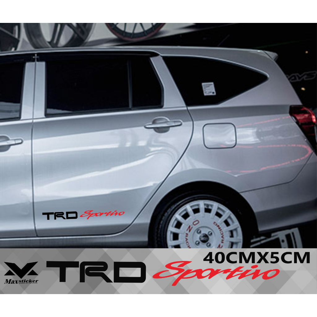 Jual STICKER TRD SPORTIVO STIKER PINTU BELAKANG TRD | Shopee Indonesia