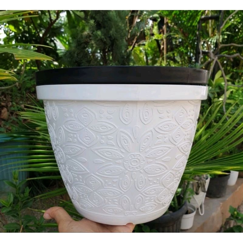 Jual Pot Batik shallom 25/ Pot Bunga Motif Batik Timbul Tebal dan Murah ...