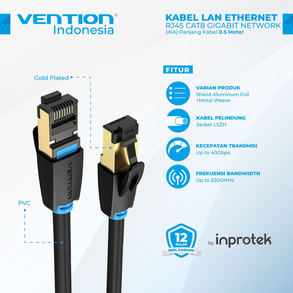 Jual Vention Kabel Lan Cat Rj Ethernet Internet Network Patch