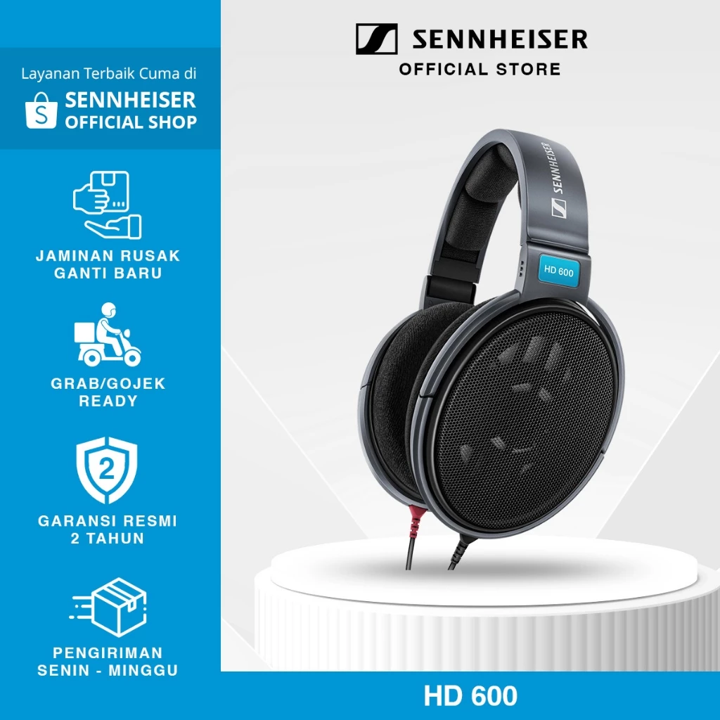 SENNHEISER HD 600 DYN HiFi Stereo Headphone