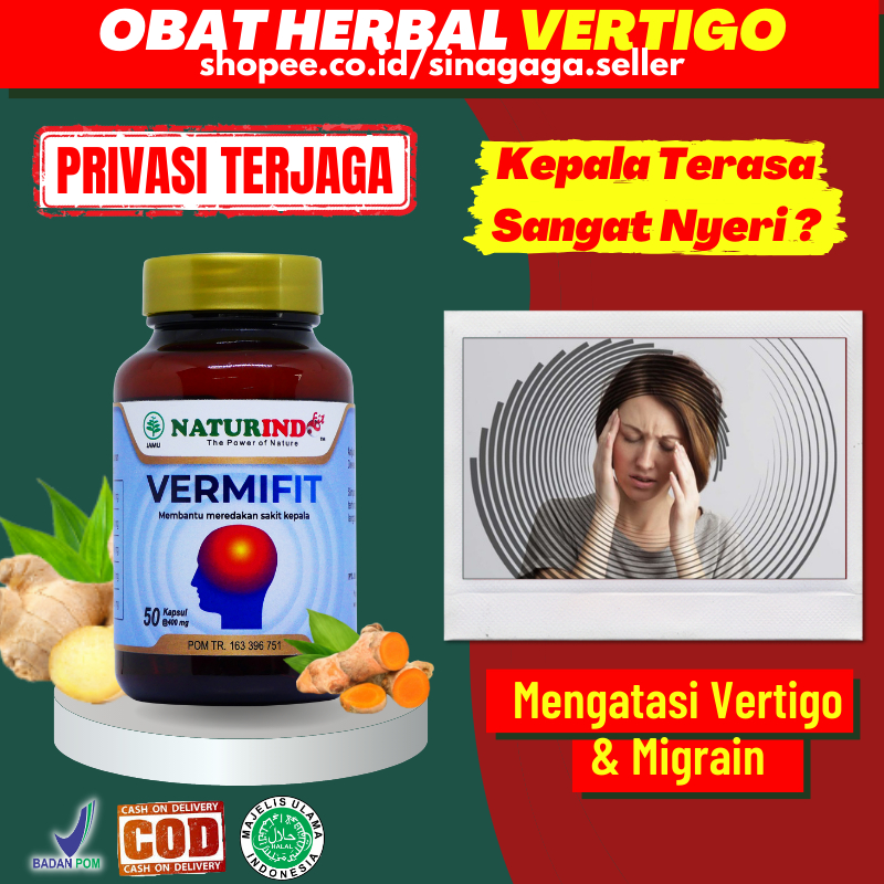 Jual Obat Herbal Vertigo Ampuh Obat Sakit Kepala Menahun Migrain Pusing