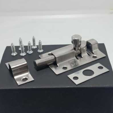 Terlariss!! Grendel Slot Pintu Jendela Stainless 2 Inchi / Kunci Jendela Rumah / Slot Pintu Silver 2 In Plat Tebal / Selpt Jendela