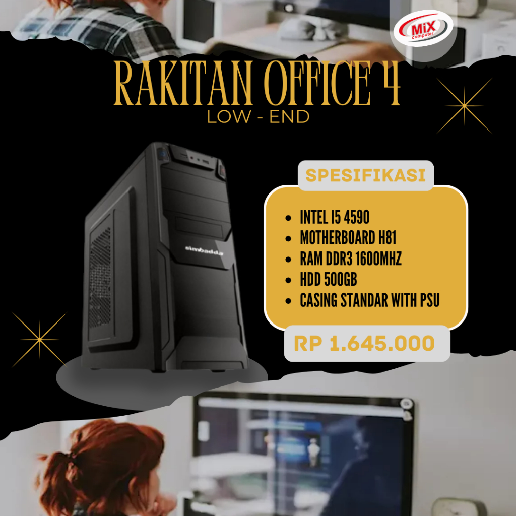 Jual Paket PC Komputer Rakitan Office 1 set Lengkap - Core i5-4590 HD ...