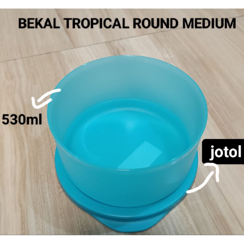 Jual ORIGINAL TUPPERWARE BEKAL BULAT POLOS SUMMER GO ROUND 1PC | Shopee ...