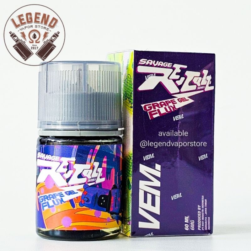 Jual FREEBASE LIQUID SAVAGE RECALL Grape Gel Flux Grape Jam Butter