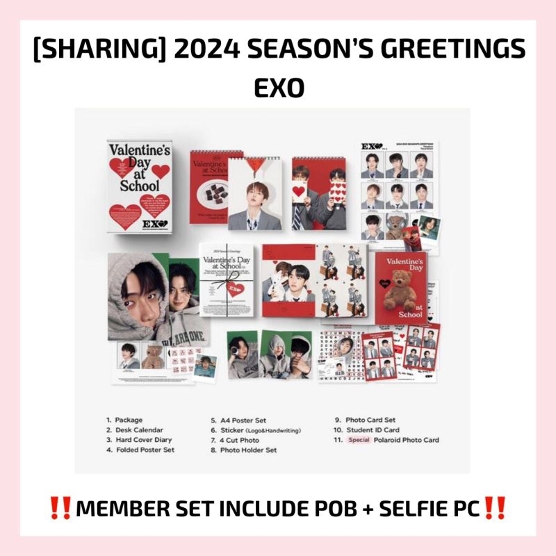 Jual [PO SHARING] 2024 SEASON’S GREETINGS EXO (POB KTOWN4U / POB