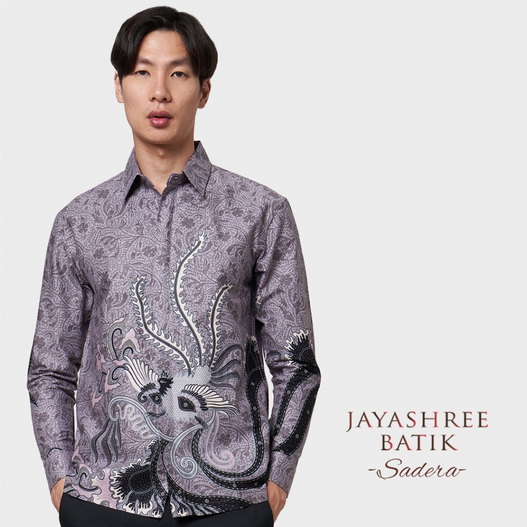 Jual Jayashree Batik Regfit Sadera Purple - Kemeja Batik Pria Lengan ...