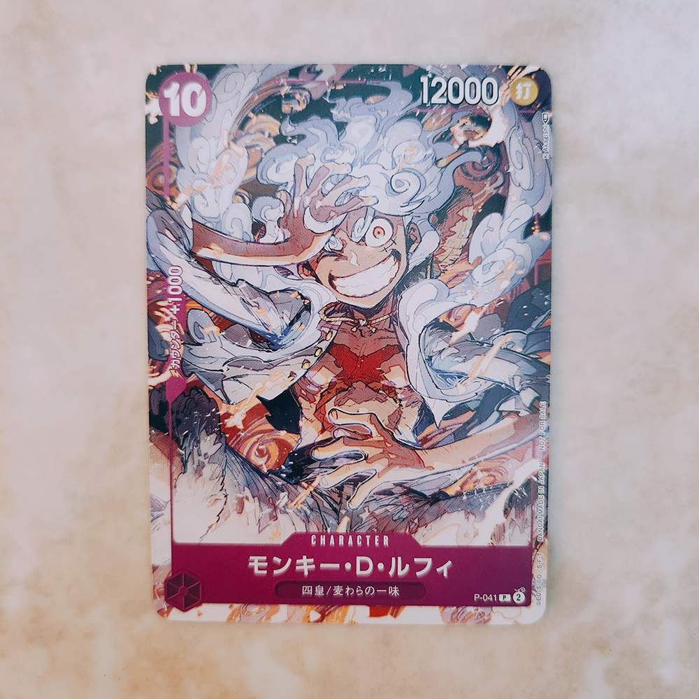 One Piece Card Game Promo Cards - P-001, P-003, ST03-008, P-041 (Luffy, Kid,