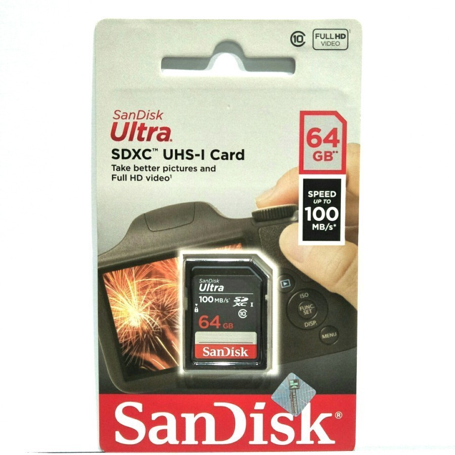 Jual Memory SD Card Camera Sandisk Ultra SDHC 32GB 64GB 128GB CLASS 10 ...