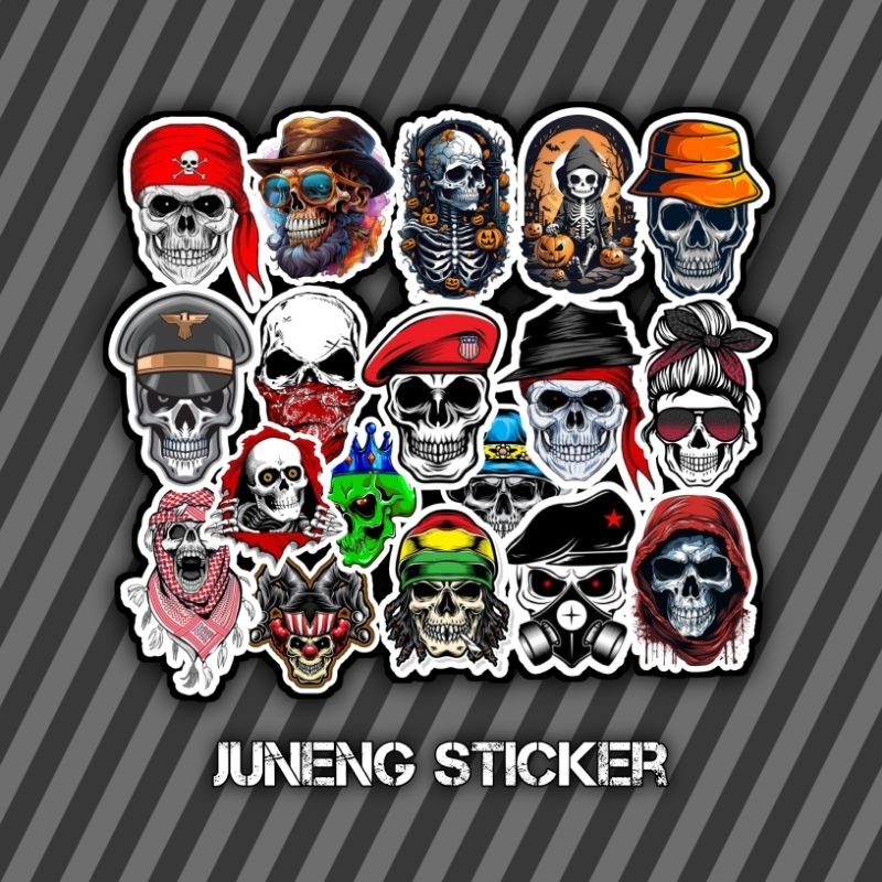 Jual Stiker Aesthetic Tengkorak Sticker Tumbler Hp Stiker Laptop 2165