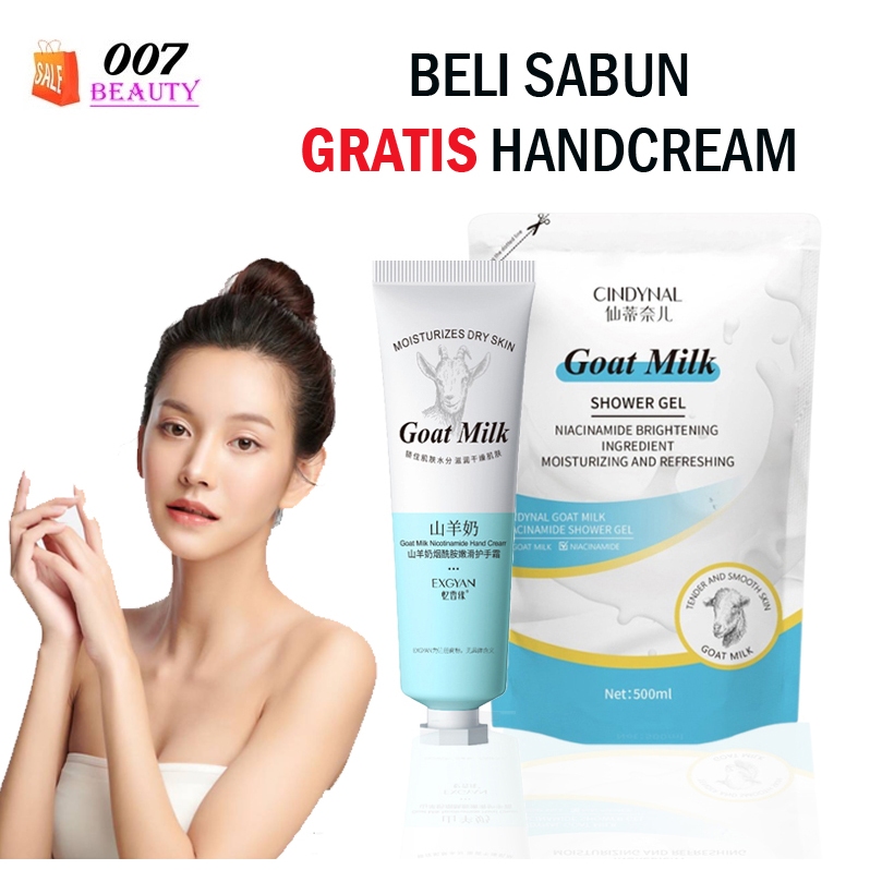 Jual FREE HAND CREAM!! Sabun Mandi Cair Susu Kambing / Goat Milk Body