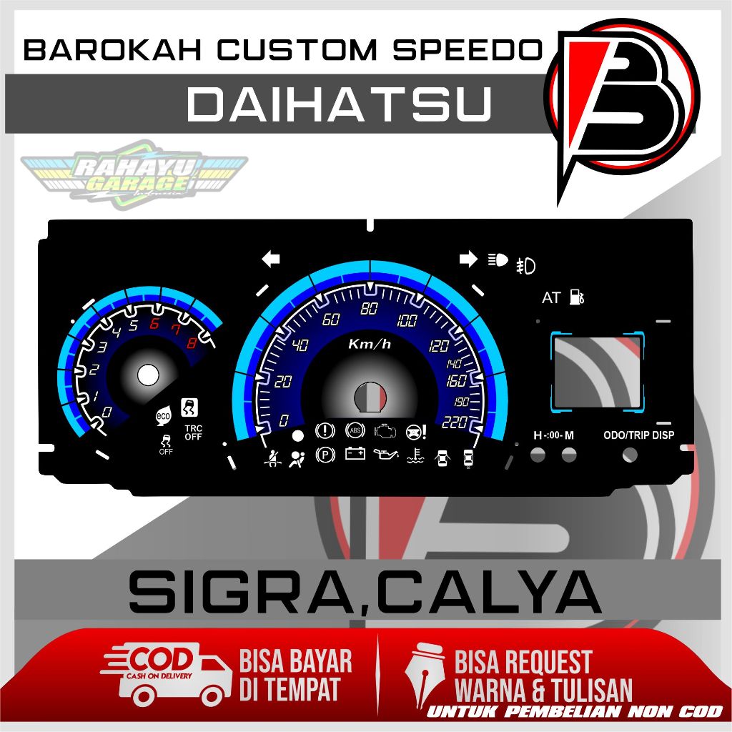 Jual Papan Speedometer Custom Calya Dan Sigra Panel Spido Meter Custom