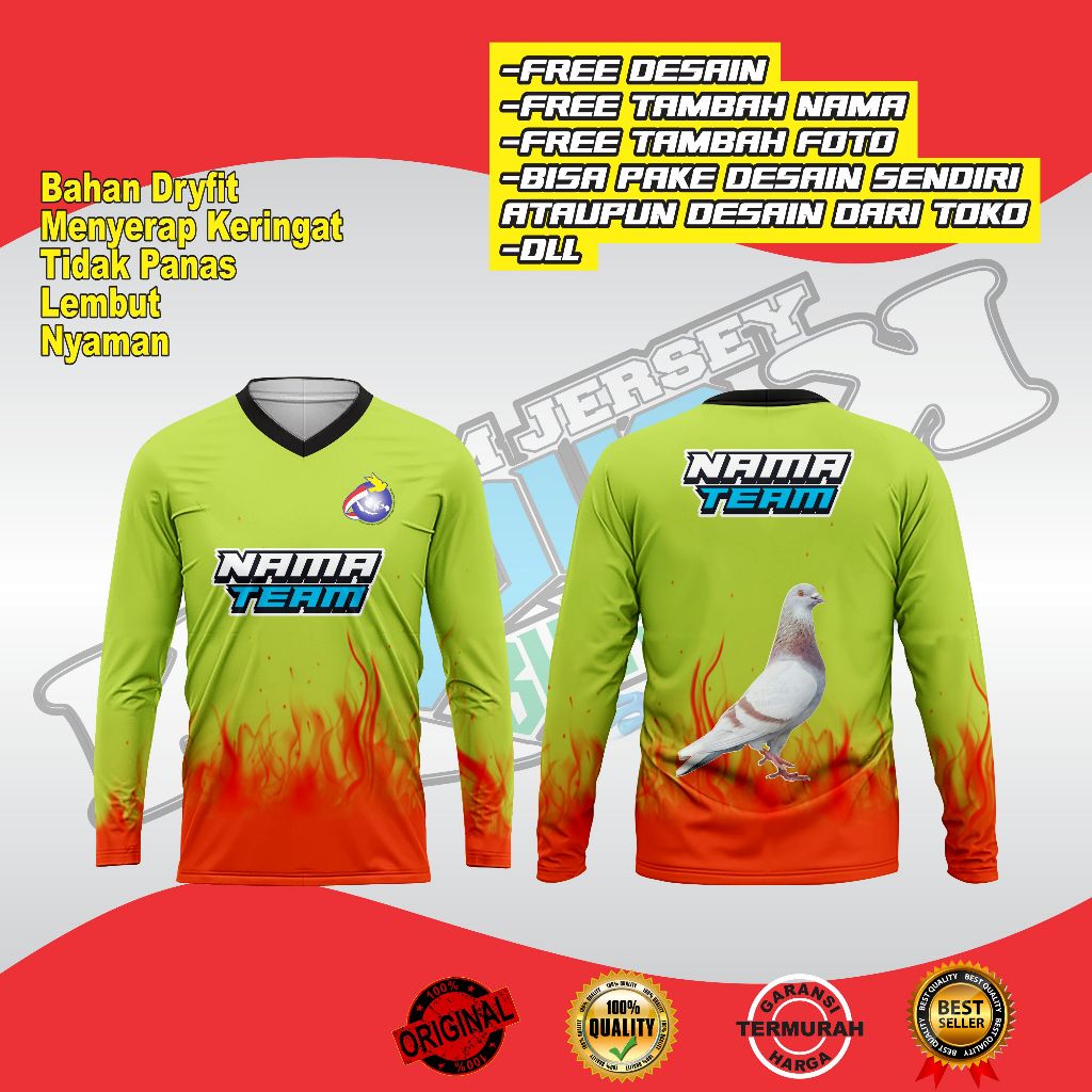 Jual JERSEY MERPATI DESAIN CUSTOM | Shopee Indonesia