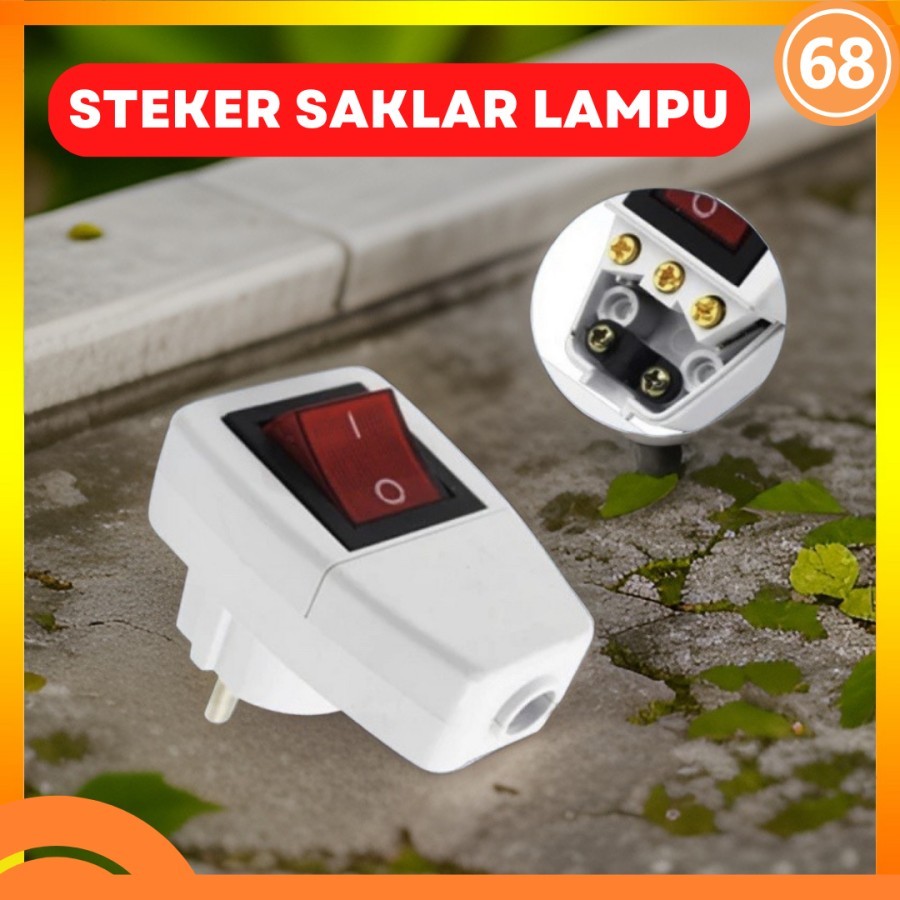 Jual Steker Saklar Lampu On Off / Colokan Listrik On Off | Shopee Indonesia