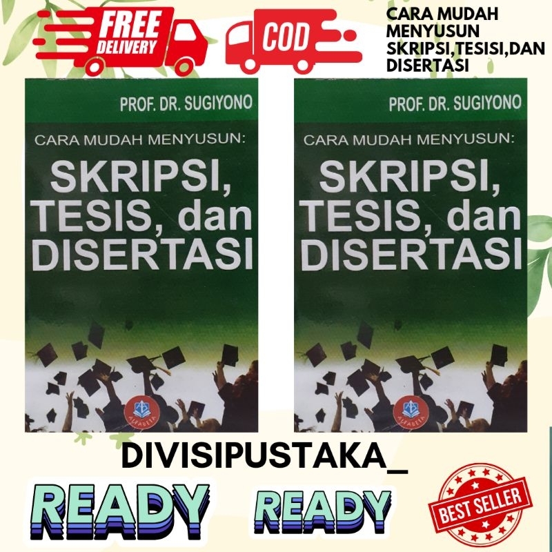 Jual Cara Mudah Menyusun Skripsi Tesis Dan Disertasi Sugiyono Shopee