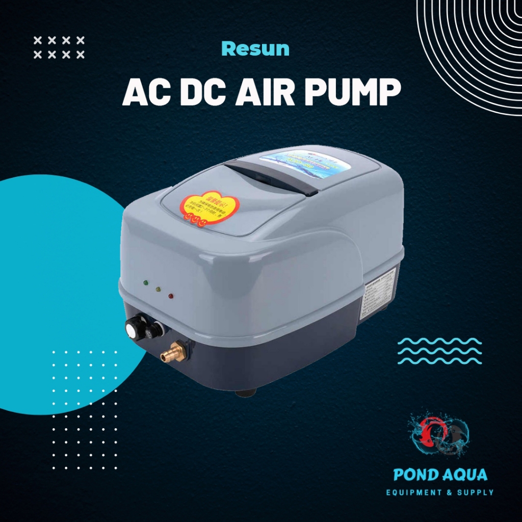Jual Pompa Udara Aerator Kolam Aquarium Resun ACD 130 AC DC Pump ...
