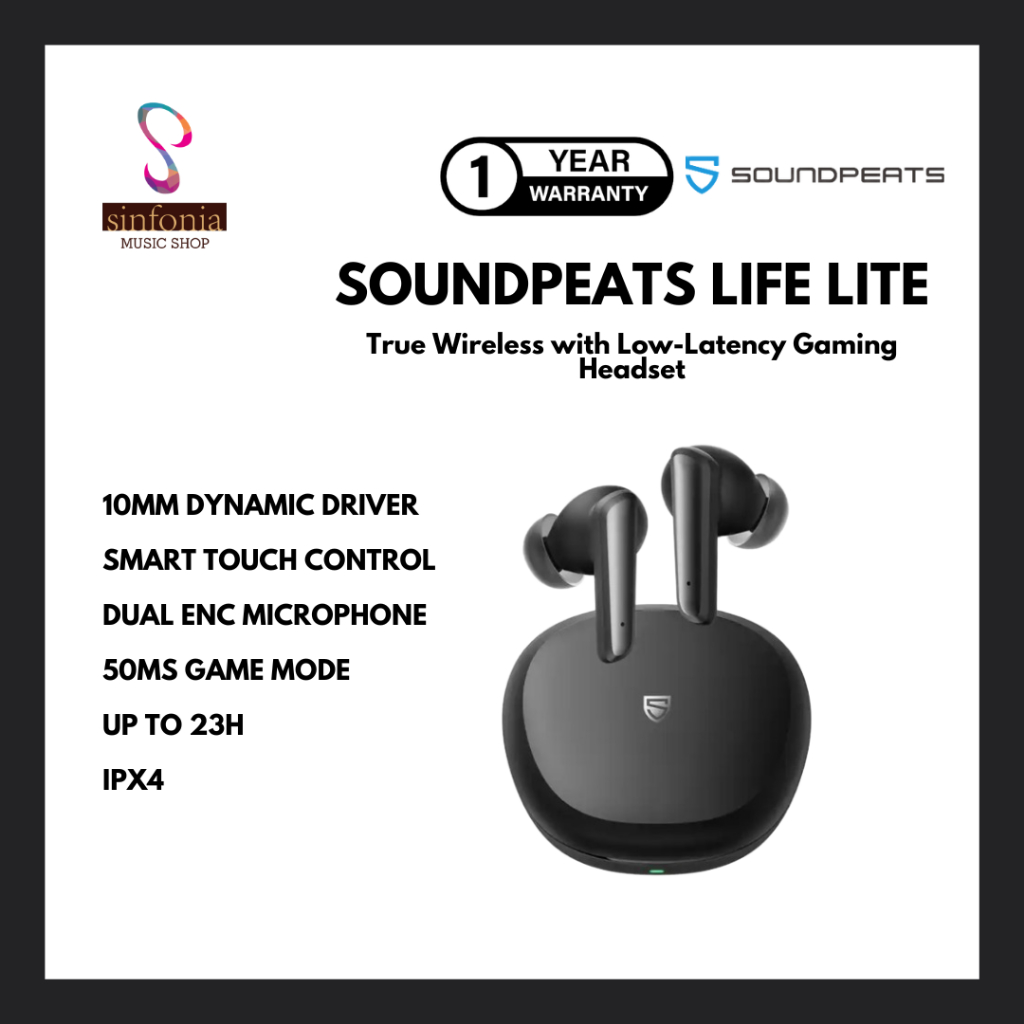 SoundPEATS Life Lite True Wireless Earbuds