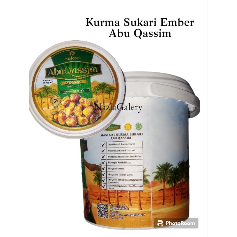 Jual Kurma Sukari Ember 800gr Kemasan Terbaruabu Qassim Shopee Indonesia 0383