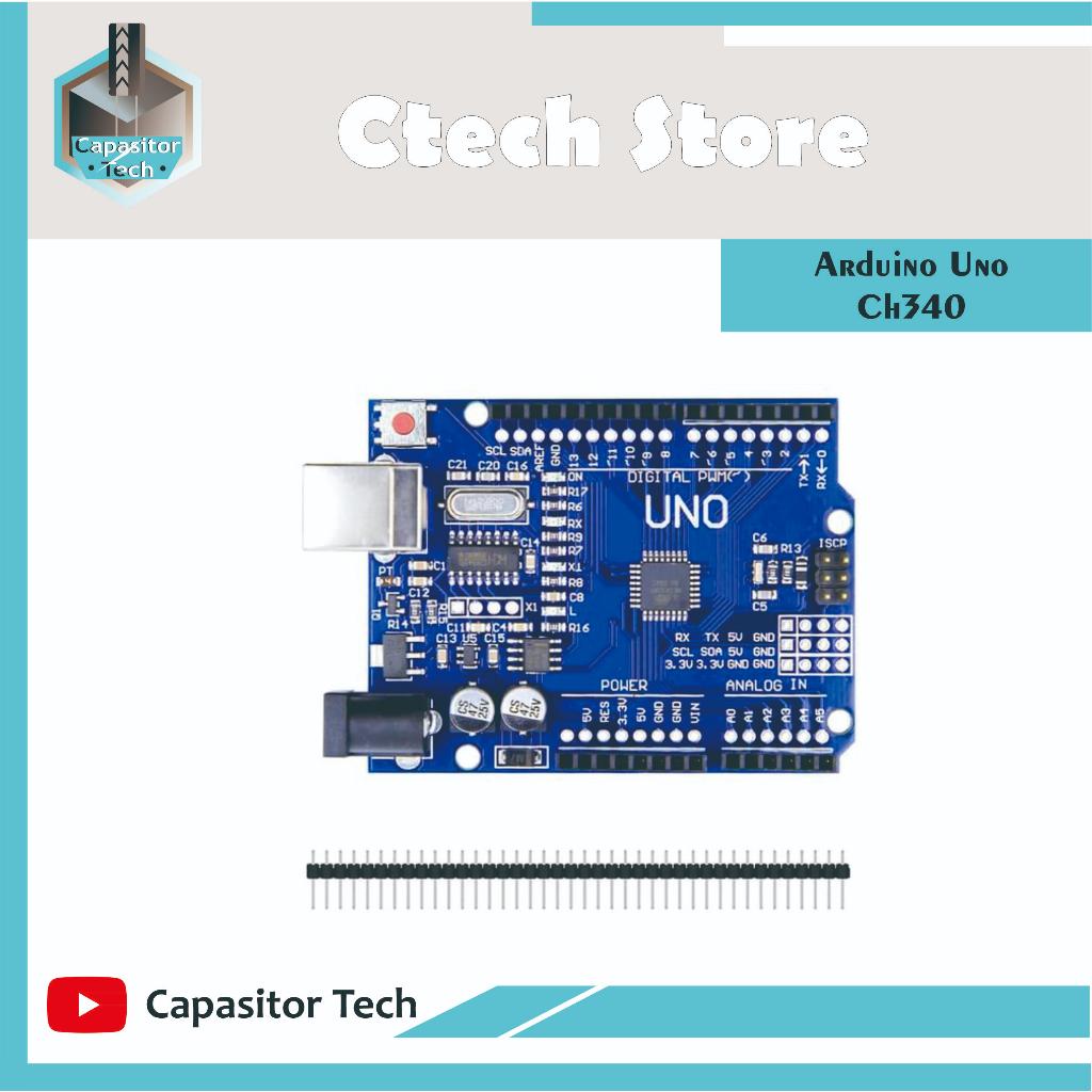 Jual Arduino Uno R Smd Clone Arduino Uno Compatible Driver Ch Shopee Indonesia