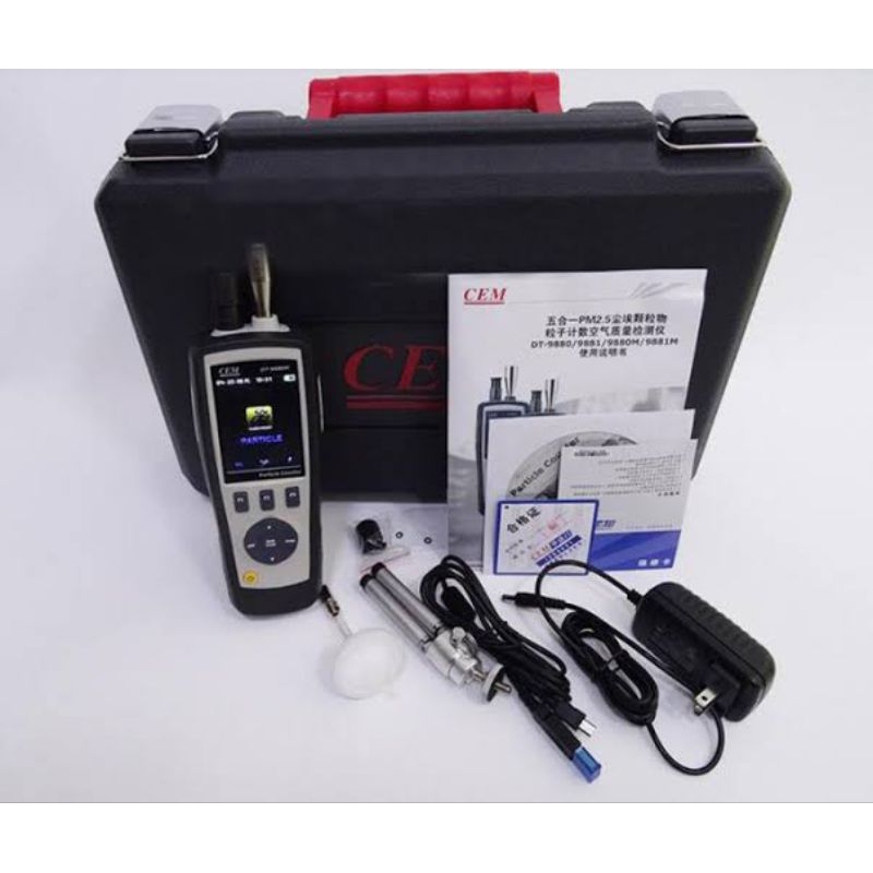 Jual Particle Counter CEM Instruments DT9850M Debu DT-9850M Air Monitor ...