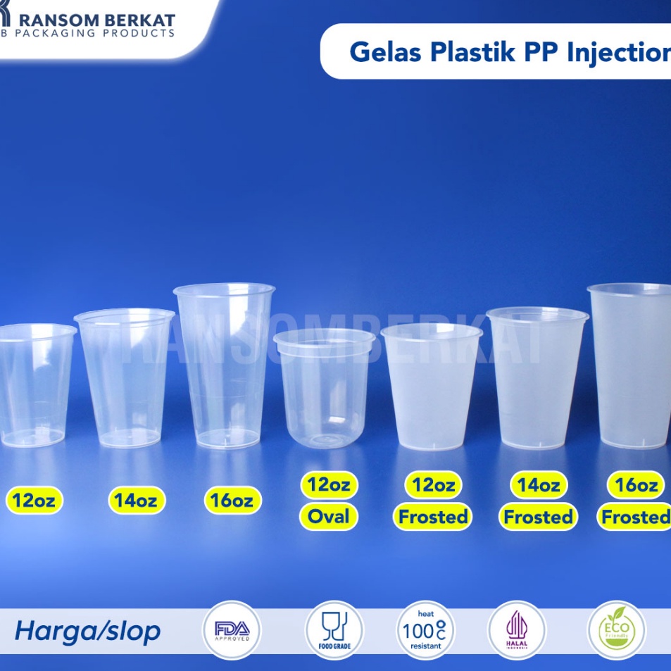 Jual Paket Terbatas Gelas Plastik Plastic Cup Pp Injection Merek Nji Shopee Indonesia