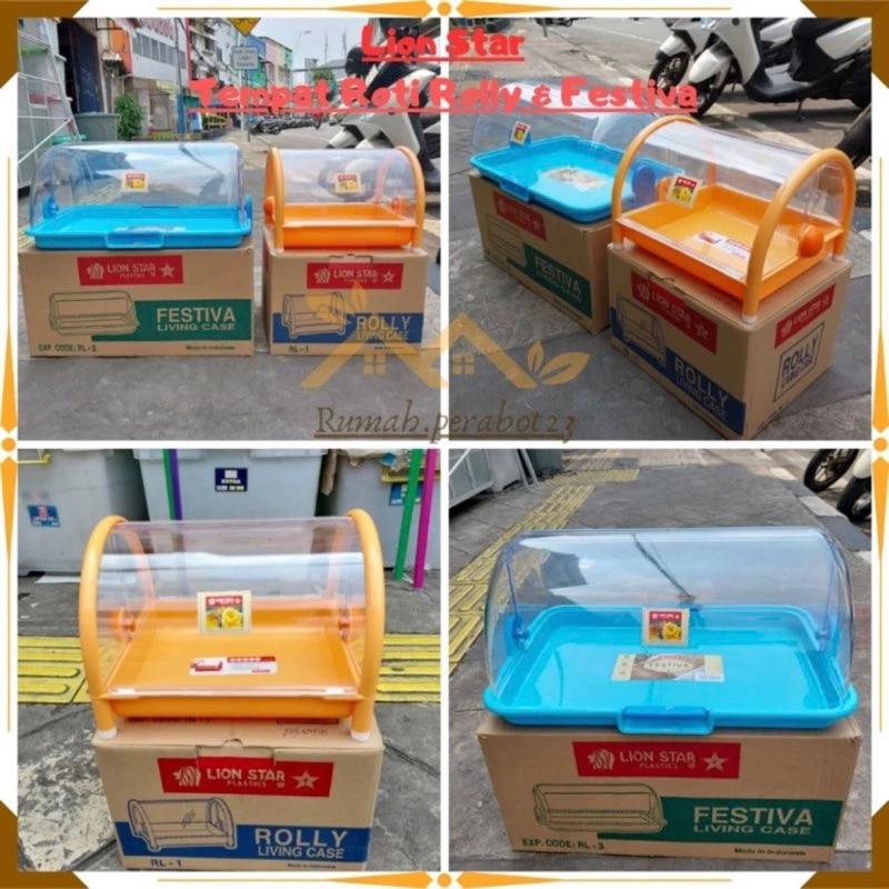 Jual LION STAR - Tempat Roti Rolly - Tempat Roti Festiva Besar / Tempat ...