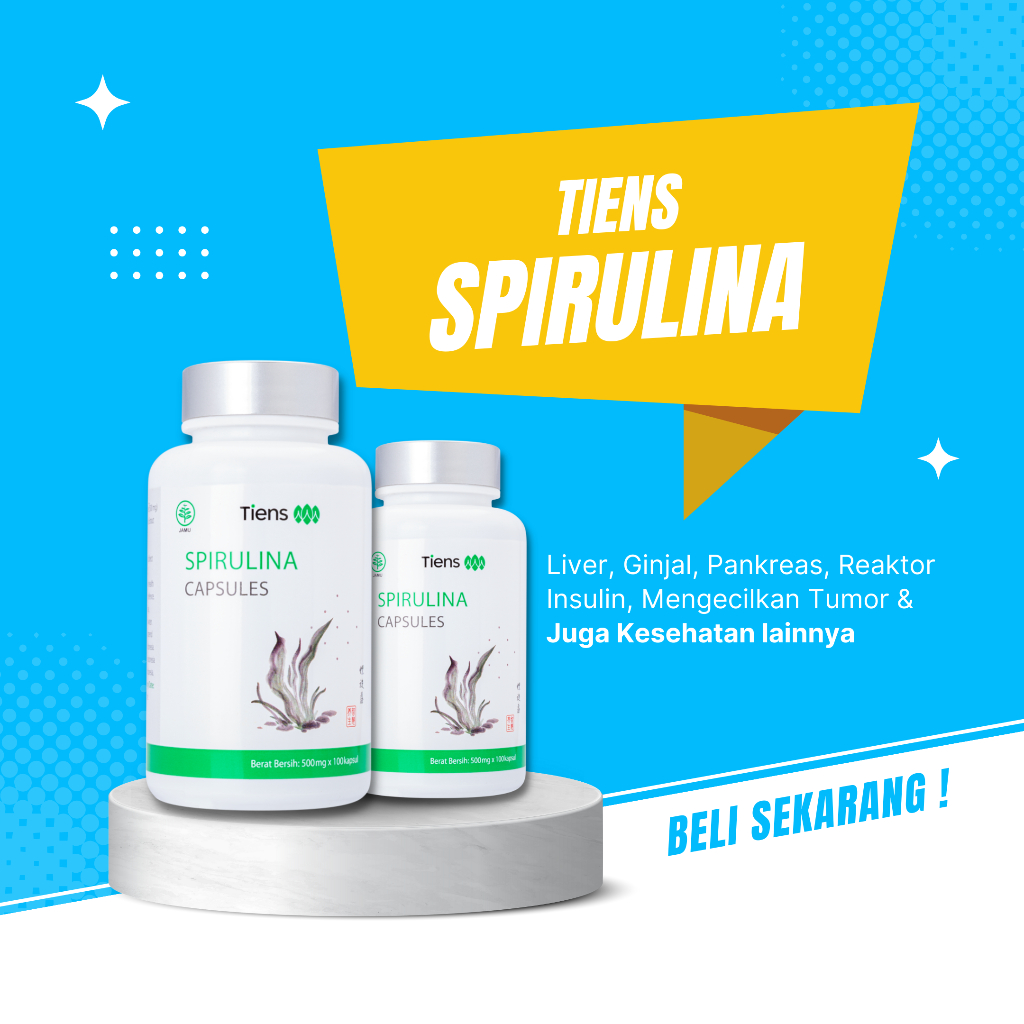 Jual Spirulina Tiens Original Masker Spirulina Kapsul Tiens Tiens