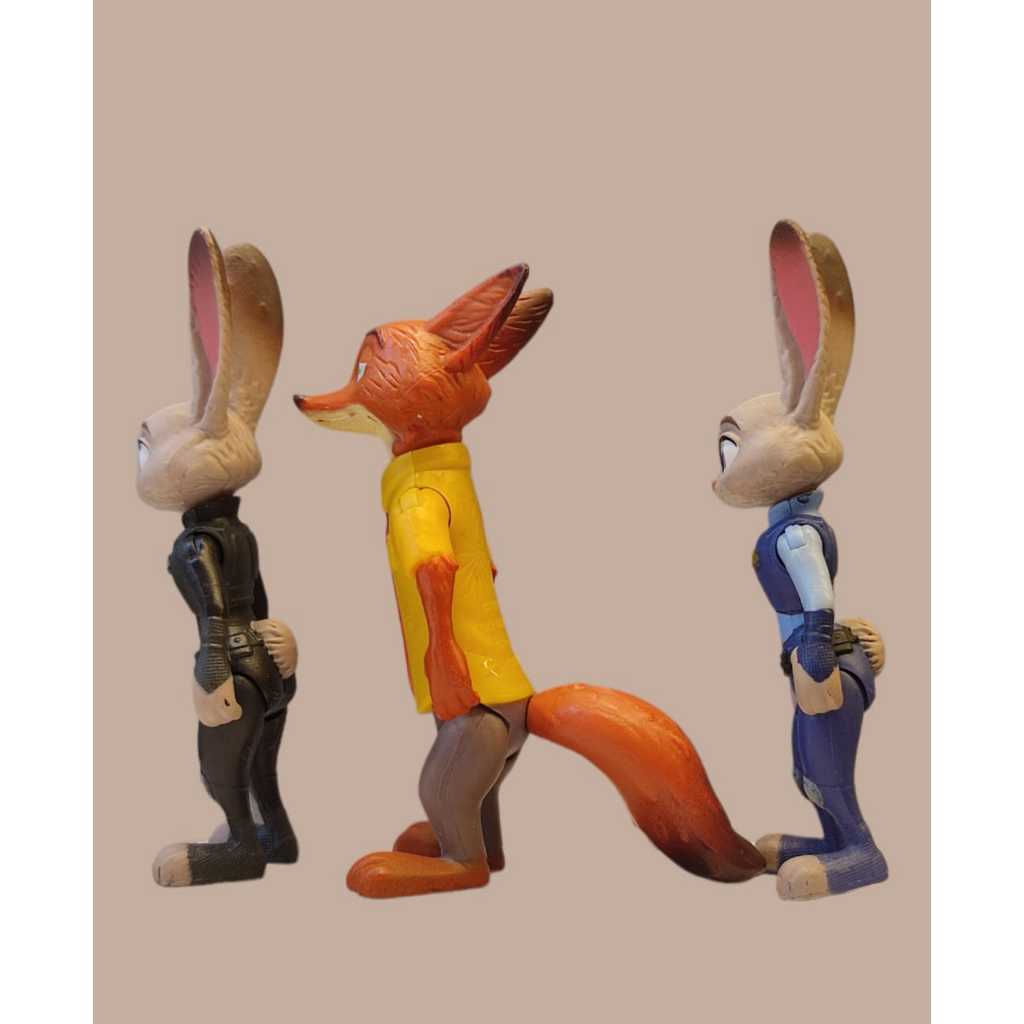 Jual ( 2 item ) Tomy / Disney Zootopia Action Figure Nick Wilde & Judy ...