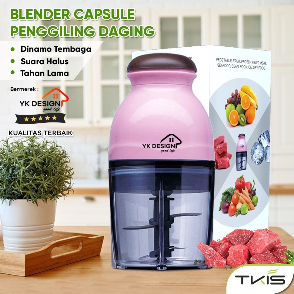 Jual Diskon Blender Penggiling Daging Kapsul Mini Mesin Penggiling