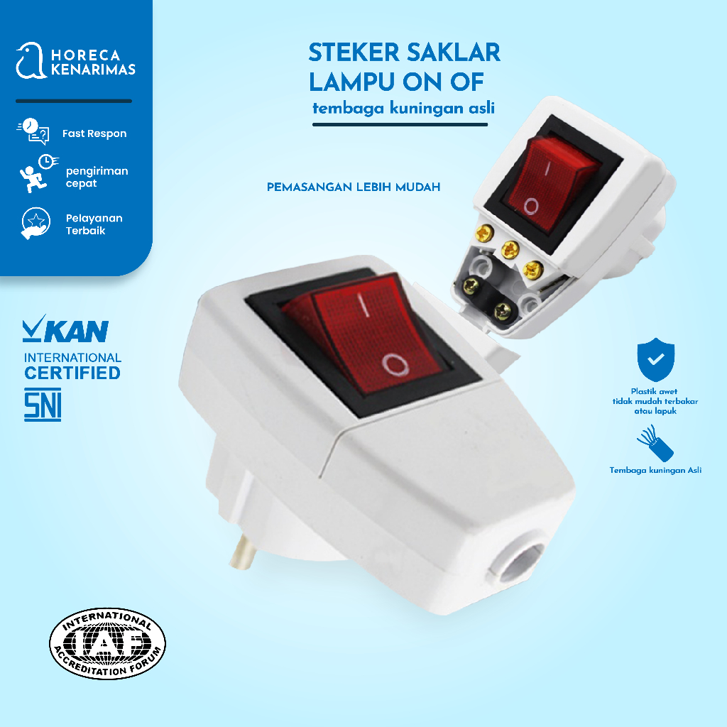 Jual Toko kenarimas - Steker Saklar Lampu On Off / Colokan Listrik On ...