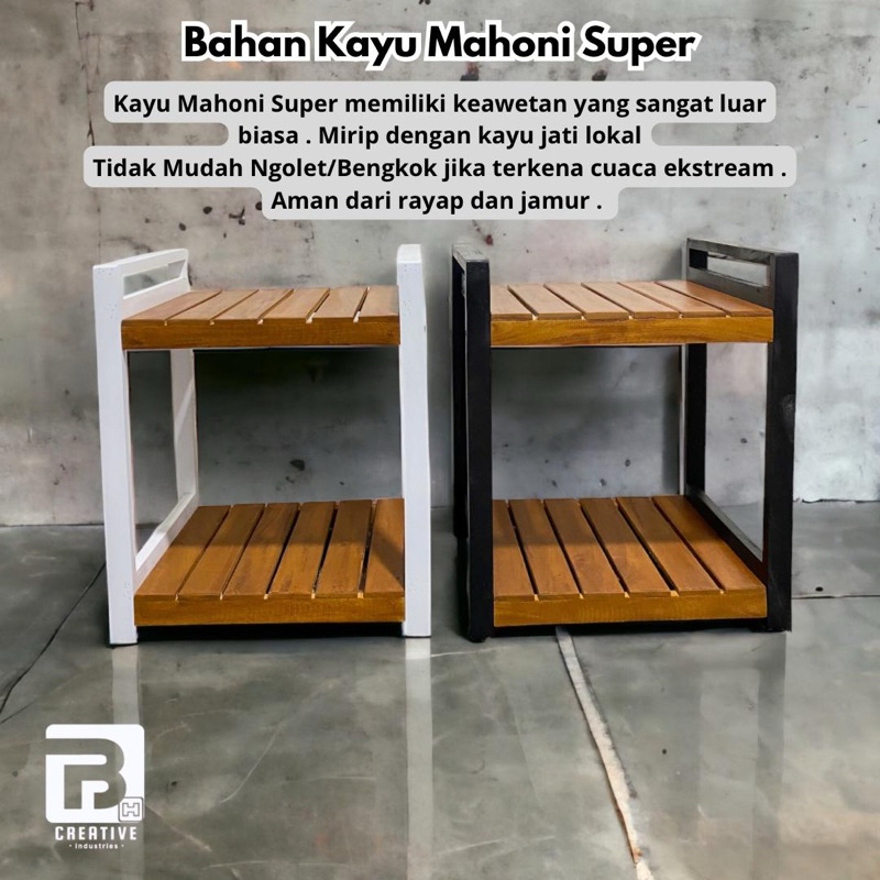 Jual Meja Dispenser Galon Rak Rice Cooker Rak Kayu Warna TwoTone ...