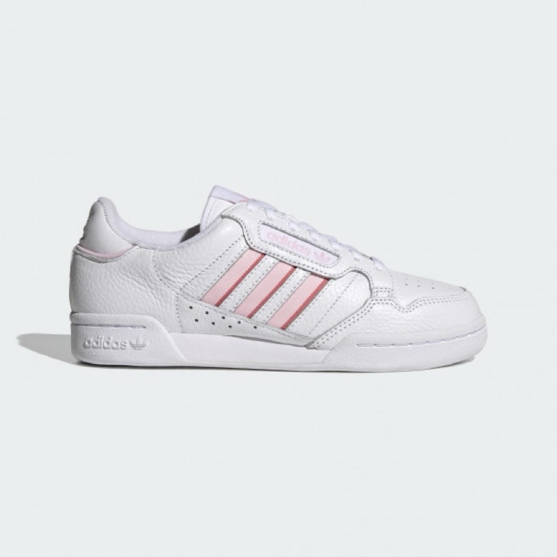 Jual Adidas Women Continental 80 Stripes Shoes White Pink Original Shopee Indonesia