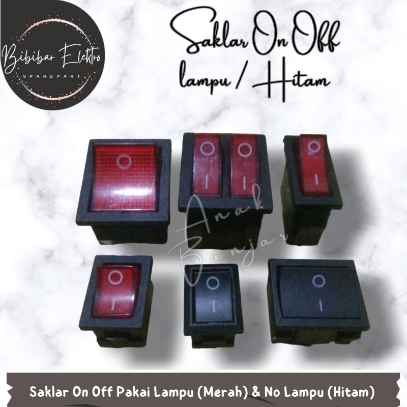 Jual Saklar Led (Merah) & No Led (Hitam) | Shopee Indonesia