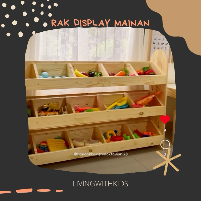 Jual RAK DISPLAY WOODEN TOYS | Shopee Indonesia
