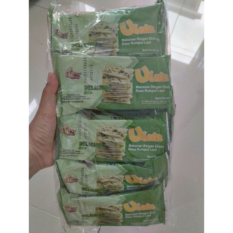 Jual 10pcs Ulala Snack Rasa Rumput Laut 20g 10x20g Shopee Indonesia