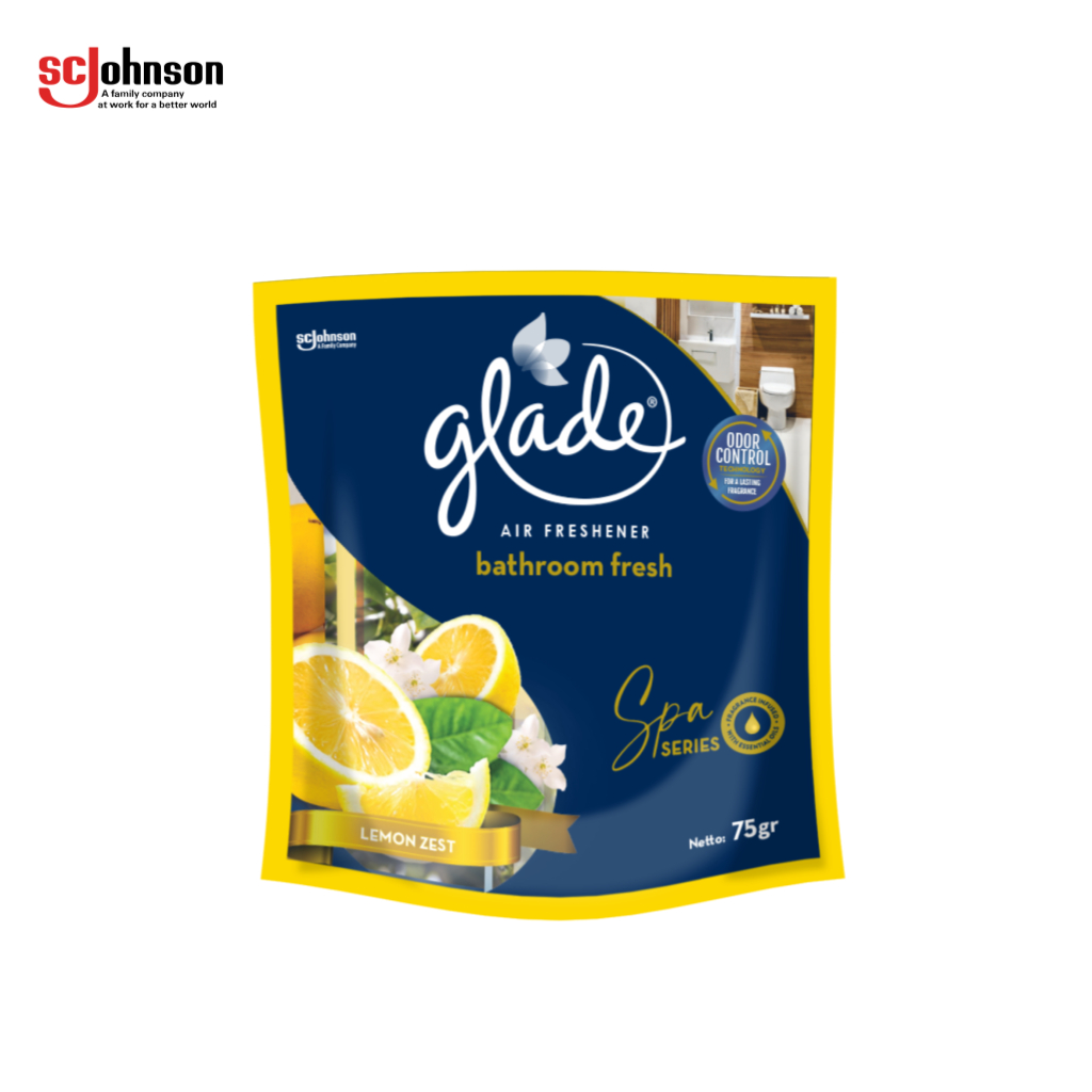 Jual Glade Bathroom Air Freshener Lemon Zest Refill 70 + 5gr Shopee