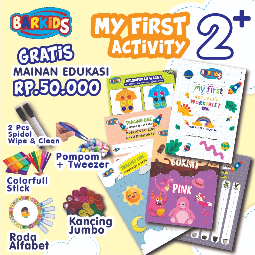 Jual Buku Aktivitas Belajar Kata Pertamaku Activity Worksheet Edukasi ...