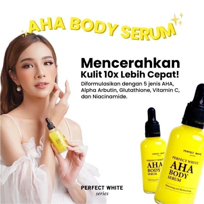 Jual PERFECT WHITE AHA BODY SERUM 100ML | Shopee Indonesia