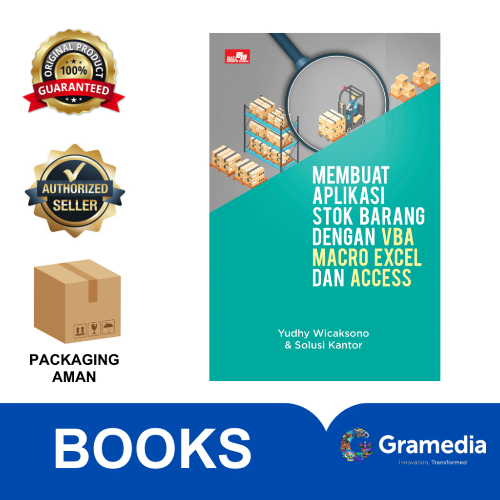 Jual Gramedia Membuat Aplikasi Stok Barang Dengan Vba Macro Excel Dan Acce Shopee Indonesia 4354