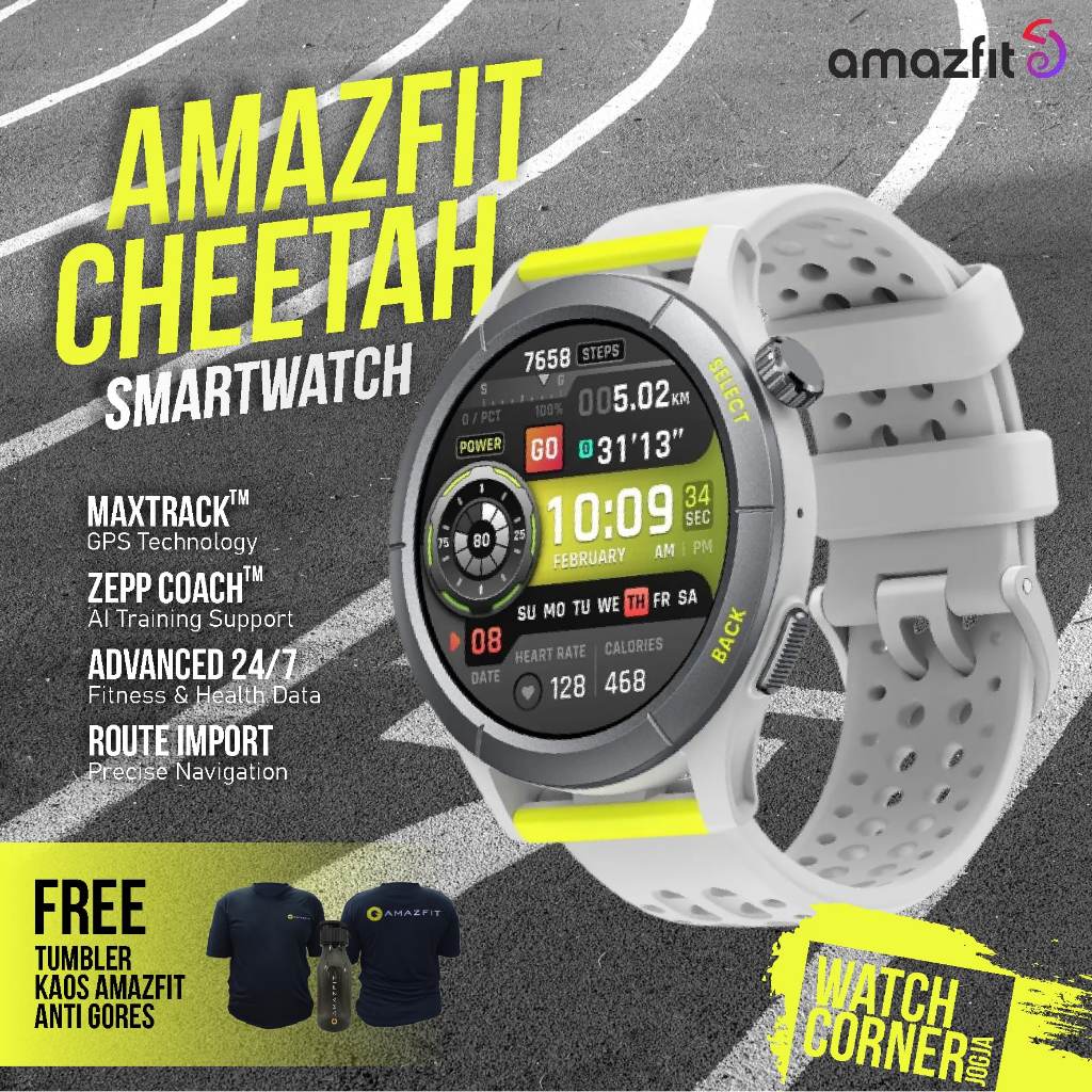 Jual Amazfit Cheetah Smartwatch Running Watch With AI Coaching GPS ...