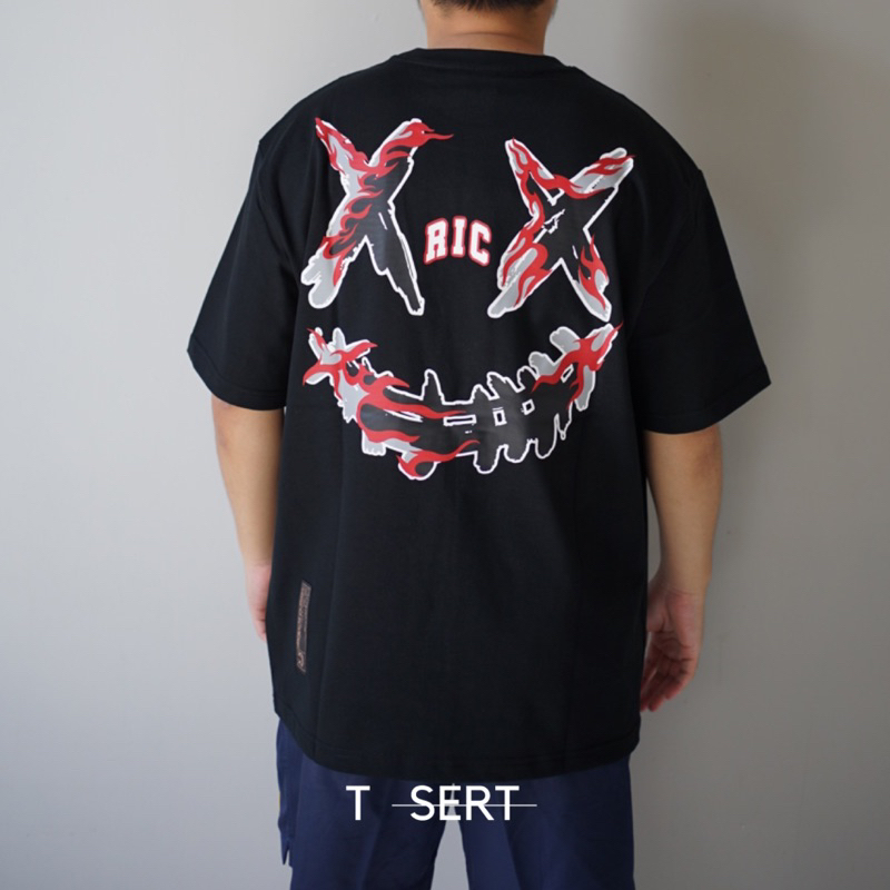 Jual RIC Ricky Is Clown Fire Tear Tee Black Original ( 100% Authentic ...